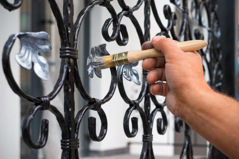 Wrought Iron Fence Painting